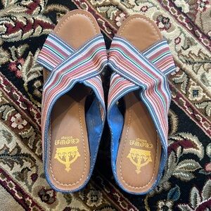 Crown Vintage cork wedge sandals size 9.5